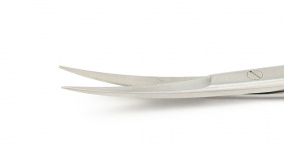 Ножницы диссекционные Joseph, изогнутые, тупоконечные, с ТС вставками, длина 14 см