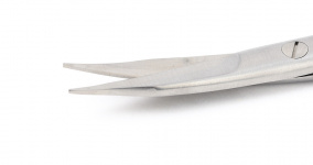 Ножницы Davis, изогнутые, с ТС вставками, длина 18 см